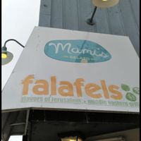 Outside at Falafels in Bloomington