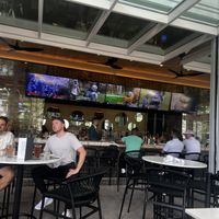 Great outdoor bar  at Moxies in Fort Lauderdale