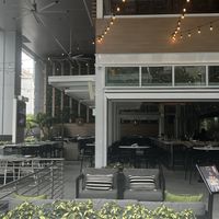 Perfect outdoor patio  at Moxies in Fort Lauderdale
