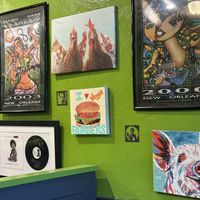 Wall art  at 2 Phat Vegans in New Orleans