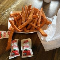 Sweet potato friess  at 2 Phat Vegans in New Orleans