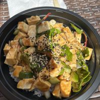 Tofu Teriyaki Poke Bowl   at Maguro Spot in Honolulu