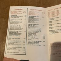 Breakfast menu  at The Cosy Cafe in Hay-on-wye
