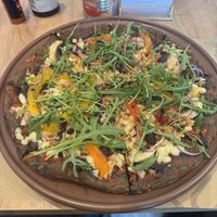 ENCHANTED GARDEN with black dough  at Totale Pizzeria - Saldanha in Lisbon