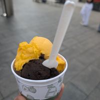 Chocolate and mango are vegan at Dolce Vita in Vaduz