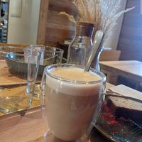 Chai latte with soya milk at Gogo Cafè & Resto in Briancon