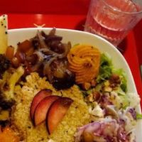 Vegan buddah bowl at Gogo Cafè & Resto in Briancon