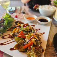 vegan momos at Momo Hut in Briancon