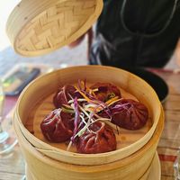 vegan momos at Momo Hut in Briancon