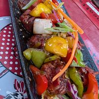 Chili Momos at Momo Hut in Briancon