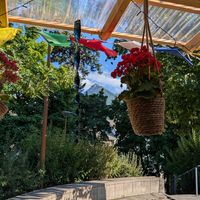 View from the seat at Momo Hut in Briancon