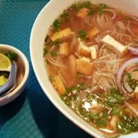  vegan pho at Bamboozle Cafe in Tampa