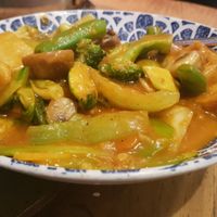 Tofu and mixed vegetables curry (vegan on request) at The Rice Bowl in Manchester