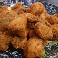 Frittered Garlic Mushrooms (vg) at The Rice Bowl in Manchester