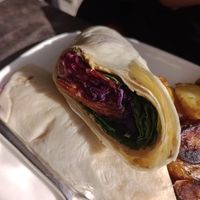 Vegan wrap at Déli Schuss in La Clusaz