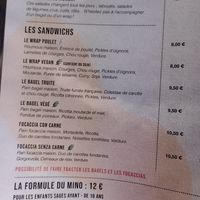 Current menu at Déli Schuss in La Clusaz