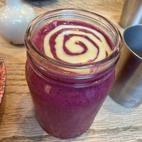 Beet and Berry Smoothie  at Rooted Cafe in Boone