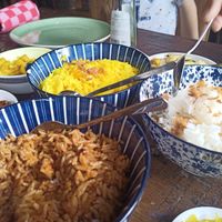 Different rice dishes at De Javaan in Oudeschans