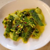 Snap peas (ask for it vegan style) at Chaval in Portland