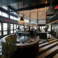 Beautiful bar with exquisite lighting  at Twelvemonth in Burlingame
