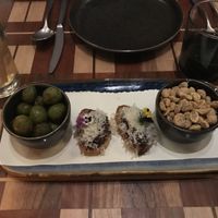 This little plate of nuts and olives were crazy yummy  at Twelvemonth in Burlingame