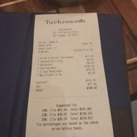 This is what it cost us.  at Twelvemonth in Burlingame