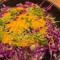 Charred cabbage salad at Twelvemonth in Burlingame