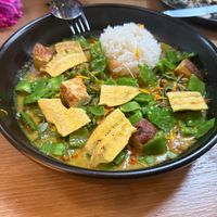 coconut curry (favorite) and dumplings but forgot to take a picture at Twelvemonth in Burlingame
