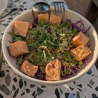 Grilled cabbage salad at Twelvemonth in Burlingame