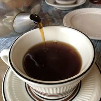 Tea tastes like chai- best with sweetener at Little Africa in Grand Rapids