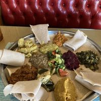 Sampler for two. 😋 at Little Africa in Grand Rapids