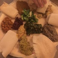 combo platter at Little Africa in Grand Rapids