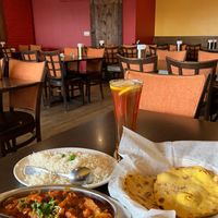 Vegan Mixed Vegetable Curry with a side of Makki Ki Roti. Outstanding. at Thaliwala Indian Kitchen in Chanhassen