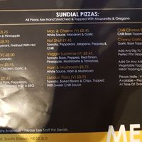 Vegan cheese available on request for pizza at The New Sundial in South Shields