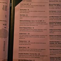 Plant based menu ✨ at Lao Lao Bar in Toronto