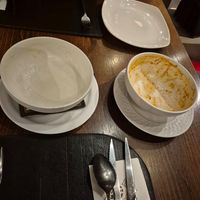 We didn't have time to take pictures of the soups, they were too delicious. at Panos Steak House in Larnaca