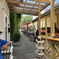 Outdoor dining  at MAZU in Yellow Springs