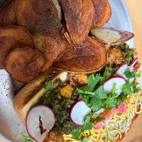 Palak Chaat Sub at MAZU in Yellow Springs