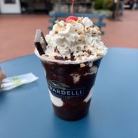 Vegan sundae   at Ghirardelli in San Francisco