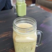 Goldenmilk and Matcha lattes at CoCre Cafe in Augusta