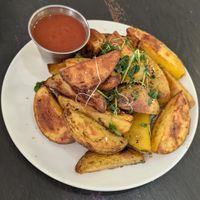 Potato wedges at CoCre Cafe in Augusta