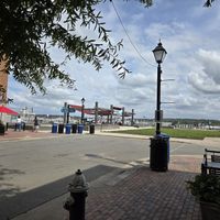 View from the outside dining area at Mai Thai Restaurant in Alexandria