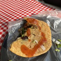 Gordita de no-carnitas  at Pez Vegano in Mexico City