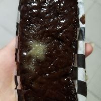 Brownie de chocolate at Pez Vegano in Mexico City