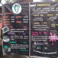 Menú at Pez Vegano in Mexico City
