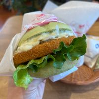 New Vegan option: Soy Sea Burger (March 26, 2023) at Mos Burger & Café in Odate