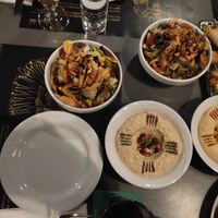 Fatoush, Baba ganoush und Hummus at Le Cédre  in Konstanz