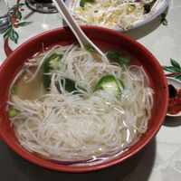 Spicy noodle soup at Burma Garden in Bloomington