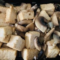 Mushrooms & tofu at Burma Garden in Bloomington