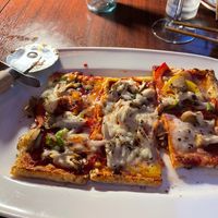 Vegan pizza - yummy!!! at Love For All in Kanazawa